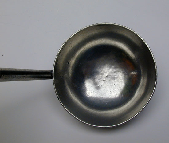 An Unmarked Stedman Pewter Ladle