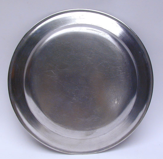 An Unmarked Antique American Pewter 12