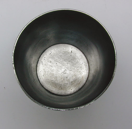 An Antique American Pewter Beaker by Ashbil Griswold