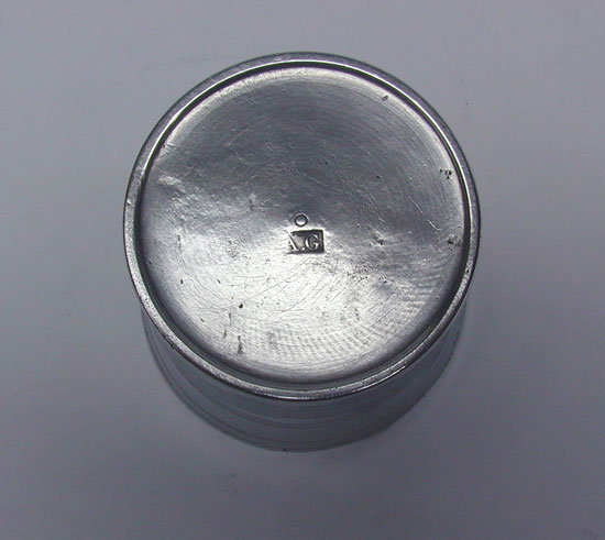 An Antique American Pewter Beaker by Ashbil Griswold