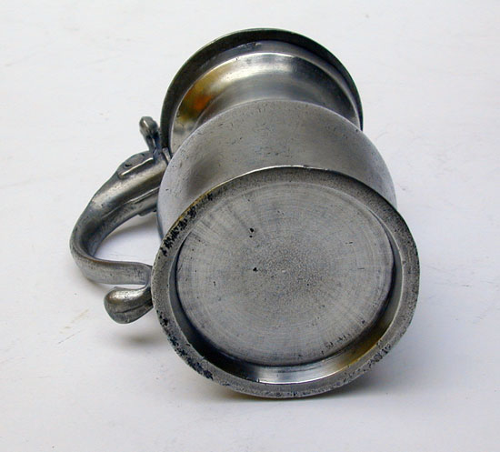 	An Export English Pewter Double Volute Measure by John Fasson I 