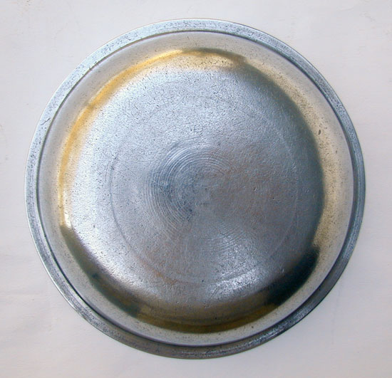 An Antique Pewter Basin by Nathaniel Austin