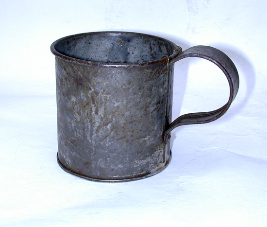 A Civil War Issue Tinned Cup