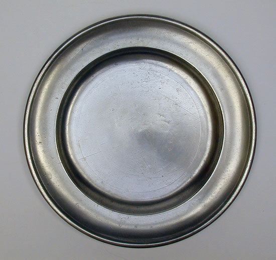 An Ashbil Griswold Pewter Plate 