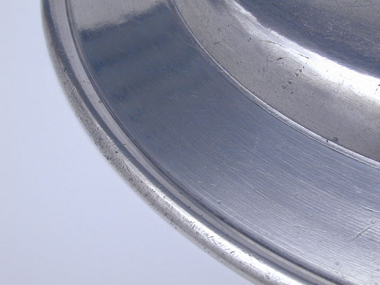 A Rare Flat Rim Pewter Plate by Thomas Byles