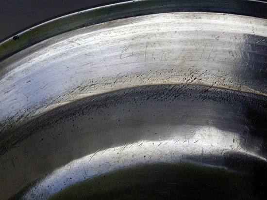 An Export Pewter Plate by John Townsend