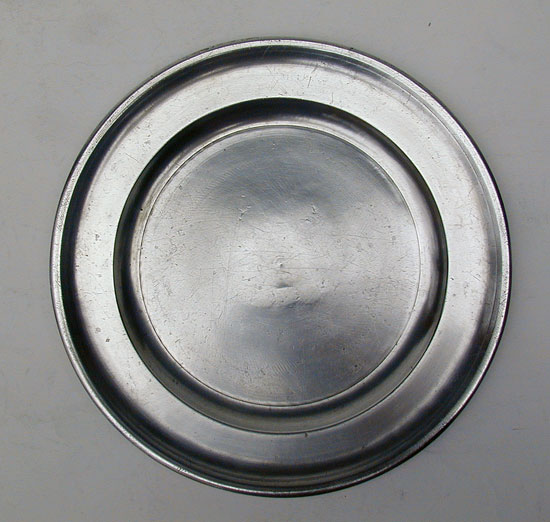 Pewter Plate by Edward Danforth