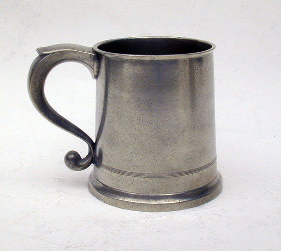 Pint Pewter Taper-Sided Mug by John & Robert Palethorp