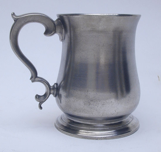 An Export Tulip Form Pewter Mug by Joseph Spackman