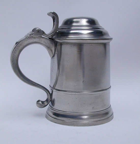 An English Export Pewter Tankard by John Piggott