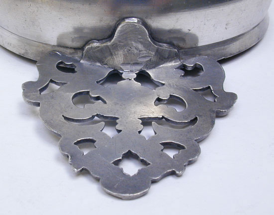 A Fine Export Flower Handle Porringer by Edgar Curtis & Co.