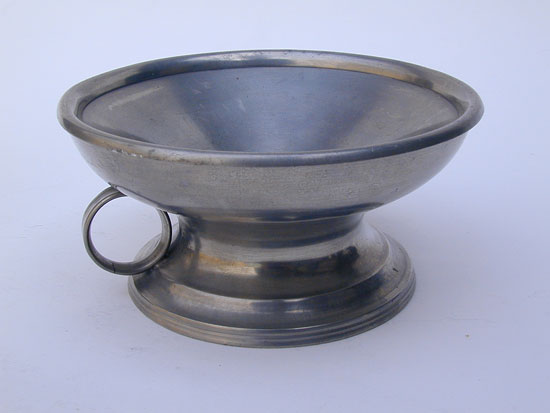 An Eben Smith Pewter Spittoon