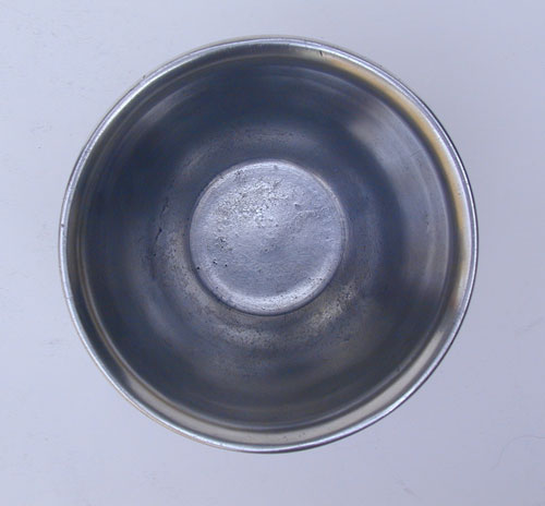 An Unmarked Pewter Slop Bowl