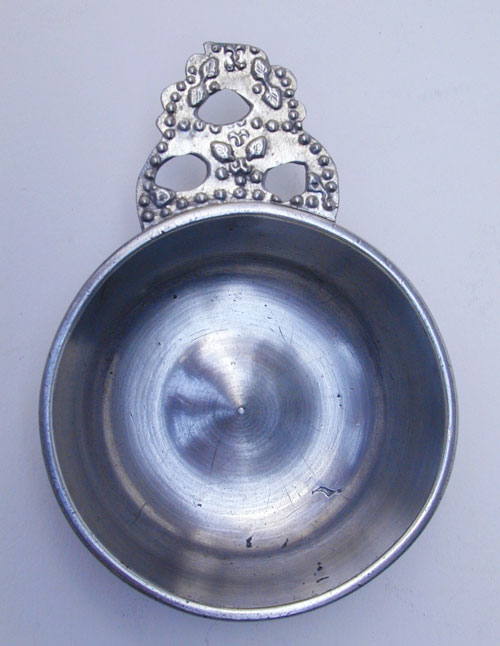 An Unmarked L Boardman Taster Pewter Porringer