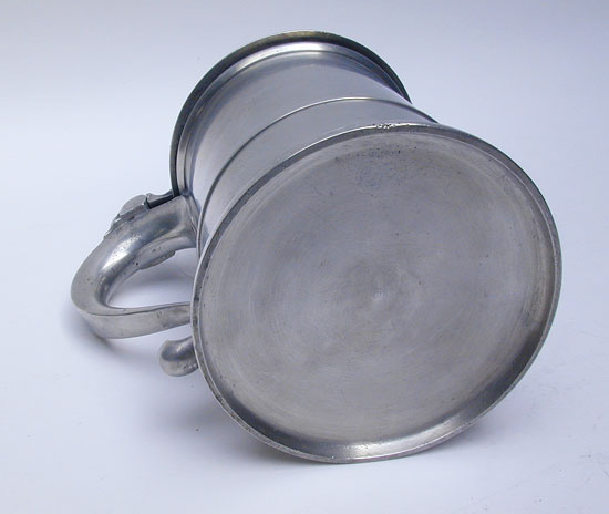 A Taper-Sided Pewter Export Tankard by Bush & Pekins