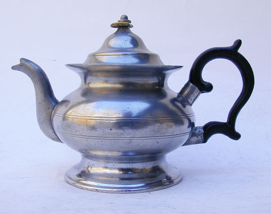 A Scarce One-Cup Boardman & Hart Inverted Mold Teapot