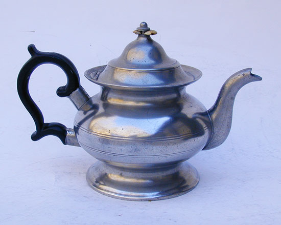 A Scarce One-Cup Boardman & Hart Inverted Mold Teapot