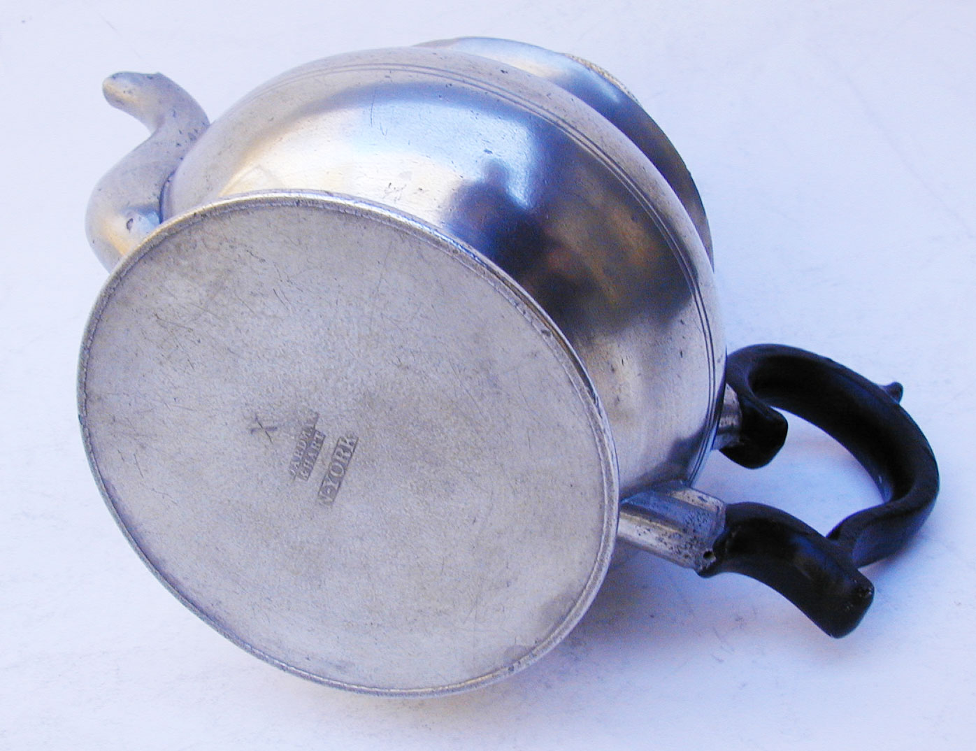 A Scarce One-Cup Boardman & Hart Inverted Mold Teapot