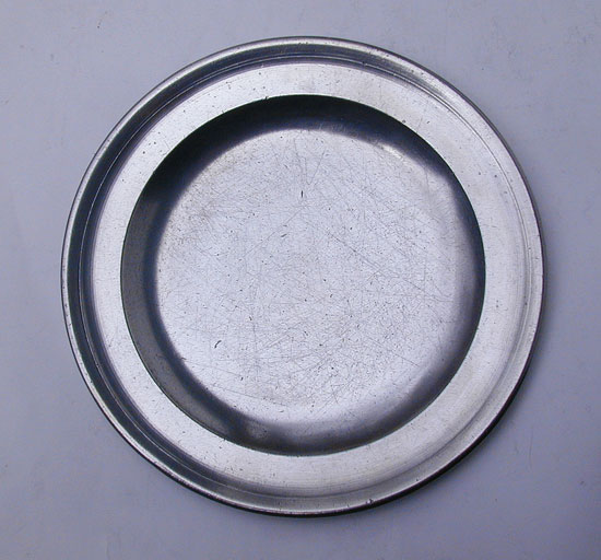 An Export  Pewter Plate by Robert & Thomas Porteous