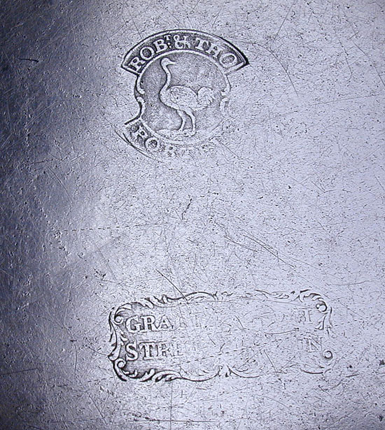 An Export  Pewter Plate by Robert & Thomas Porteous