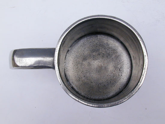 A Quart Squat Pewter Mug by Timothy Boardman & Co