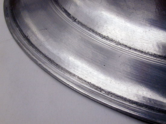 A Near Mint Pewter Plate by Nathaniel Austin