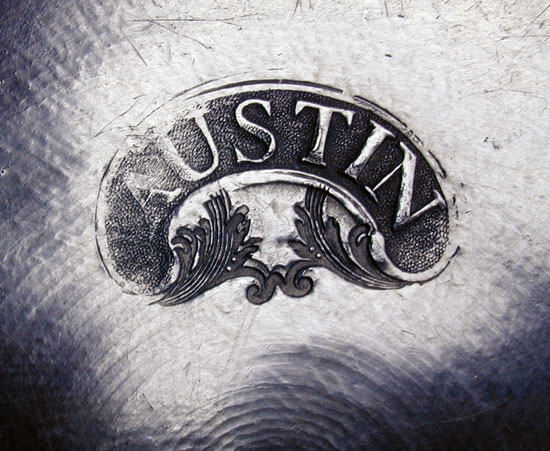 A Near Mint Pewter Plate by Nathaniel Austin