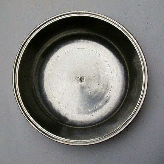 A Near Mint Pewter Basin by Edward Danforth