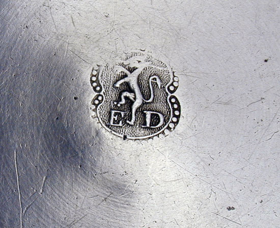 A Near Mint Pewter Basin by Edward Danforth
