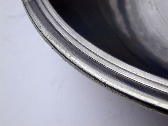 A Near Mint Pewter Basin by Edward Danforth