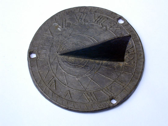 Pewter Sundial Marked NM