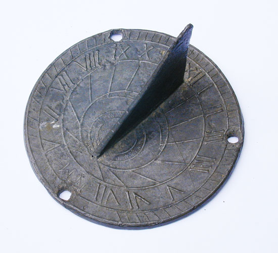 Pewter Sundial Marked NM