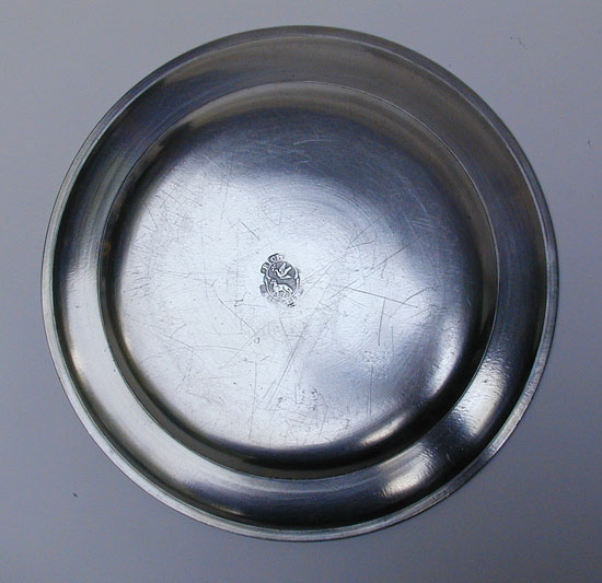 A Very Fine Pewter Plate by Richard Austin