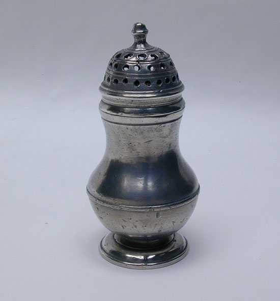 Henry Joseph Marked 18th Century Export Pewter Caster