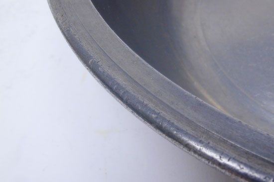 A Pewter Basin by Samuel Hamlin Sr. or Jr.