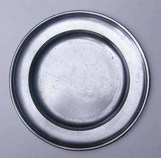 A Rare 18th Century Connecticut Plate by Amos Treadway