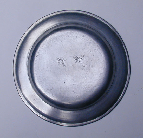 A Rare 18th Century Connecticut Plate by Amos Treadway