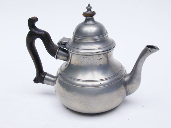 An Export Pear Form Teapot by Samuel Ellis