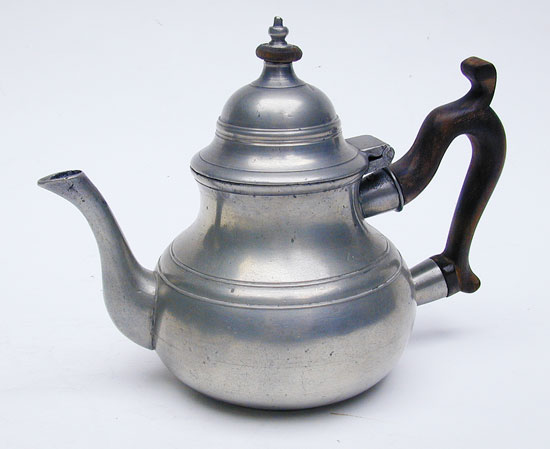 An Export Pear Form Teapot by Samuel Ellis