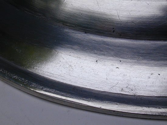 A Pair of Pewter Plates by Robert Palethorp. Jr.