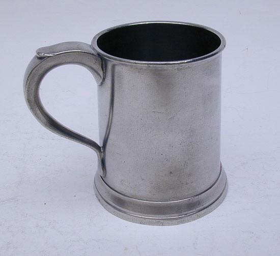 An Export Pewter Pint Mug by Townsend & Compton