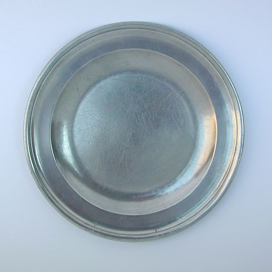 Single Reeded Rim Plate by Townsend & Compton