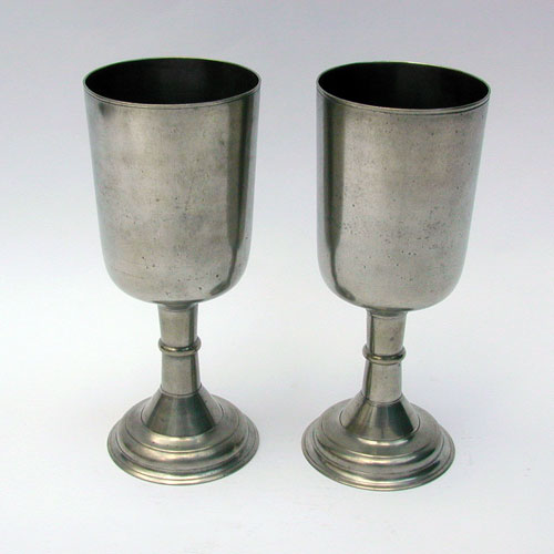 A Pair of Tall English Export Chalices