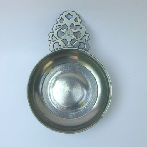 A Fine Flower Handle Porringer by Gershom Jones