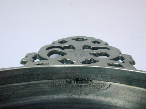 A Fine Flower Handle Porringer by Gershom Jones