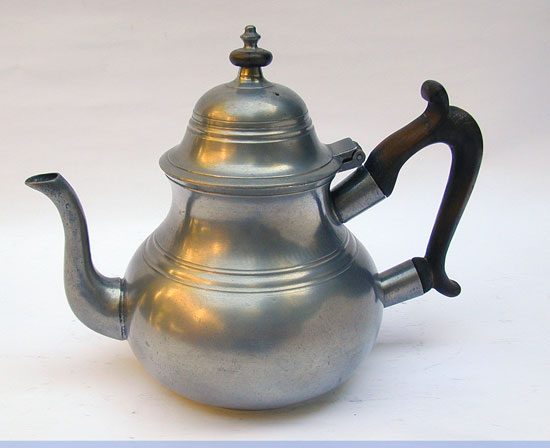 A Very Fine London Quart Pear Shaped Teapot