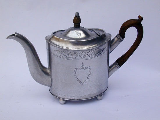 A Ball Foot Unmarked Trask Teapot