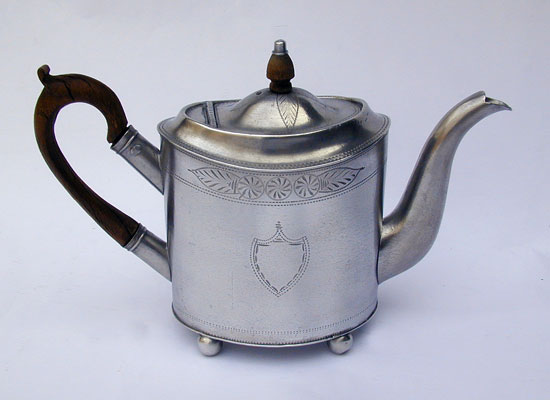 A Ball Foot Unmarked Trask Teapot