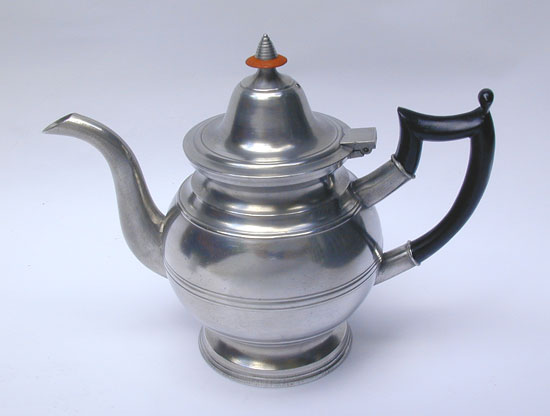 An Unmarked Eben Smith Inverted Mold Teapot