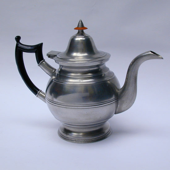 An Unmarked Eben Smith Inverted Mold Teapot